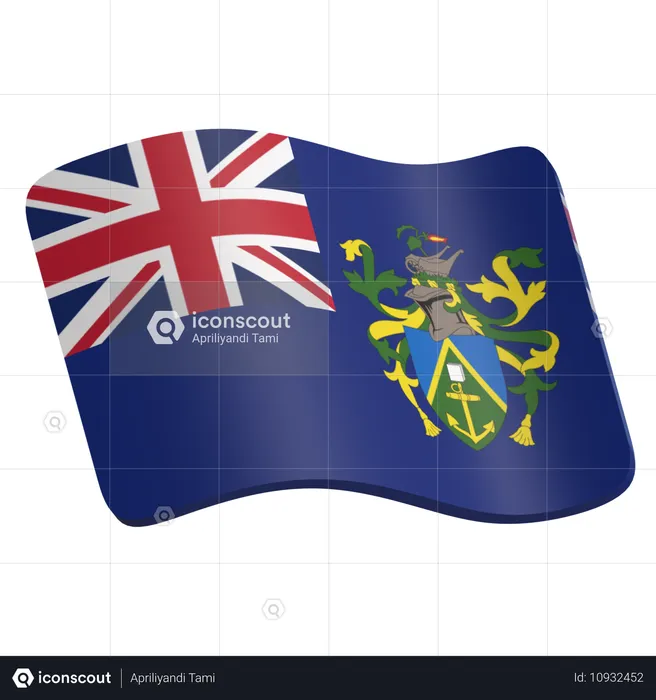 Les îles pitcairn  3D Icon