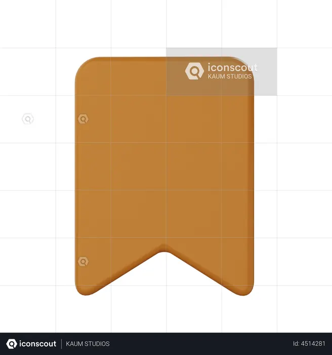 Lesezeichen  3D Icon