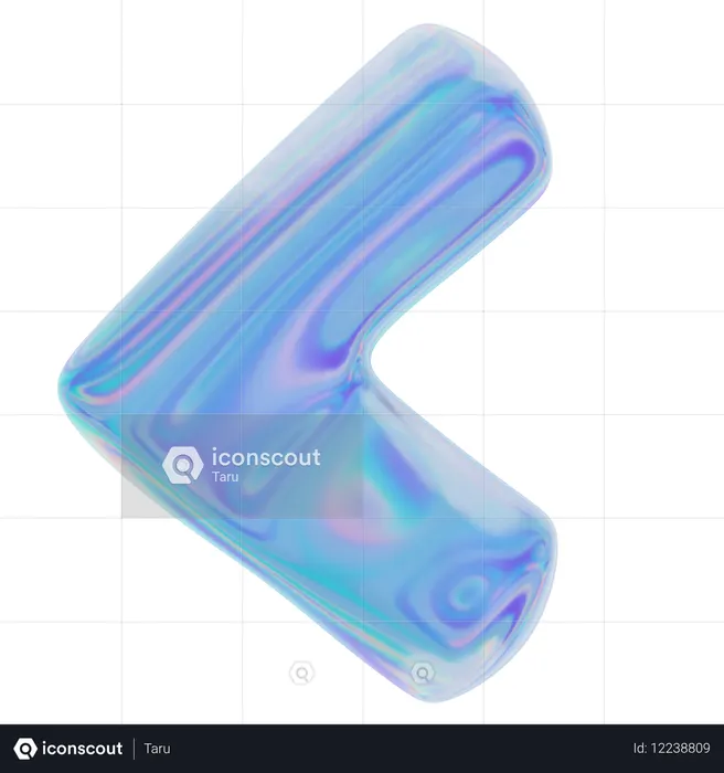 Less Than Sign Emoji 3D Icon