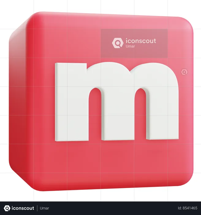 Minúscula m  3D Icon