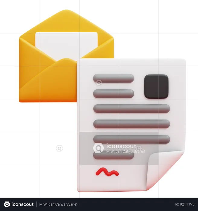 LETTER  3D Icon