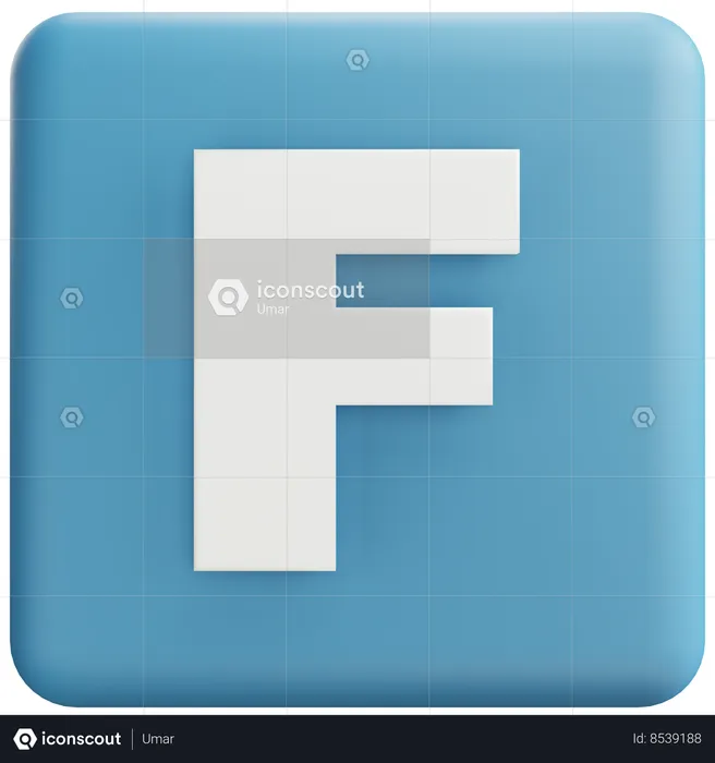 Letter F  3D Icon