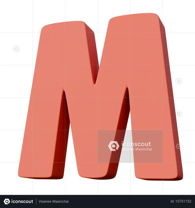 Letter M  3D Icon