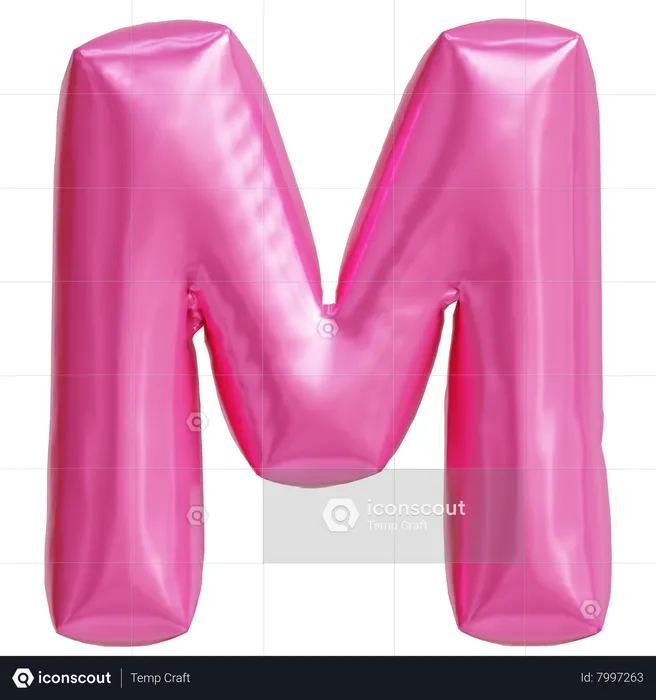 Letter M  3D Icon