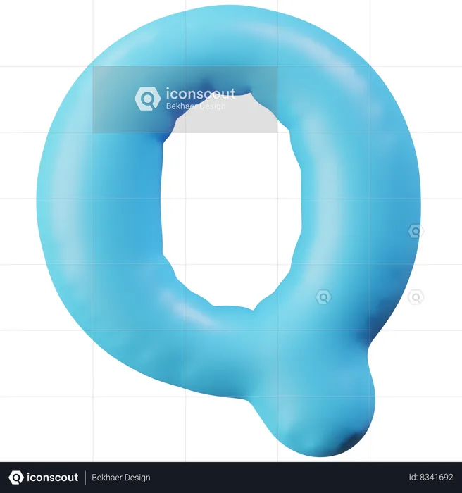 Letter Q  3D Icon