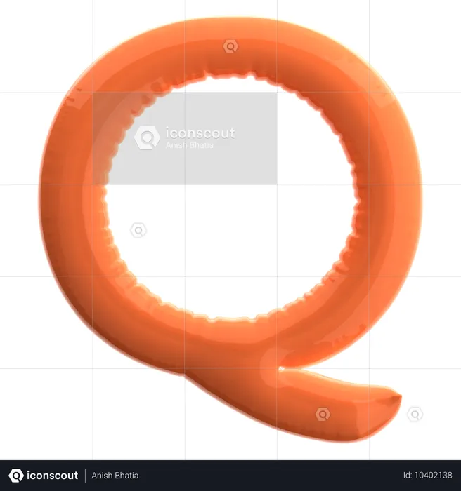 Letter Q  3D Icon