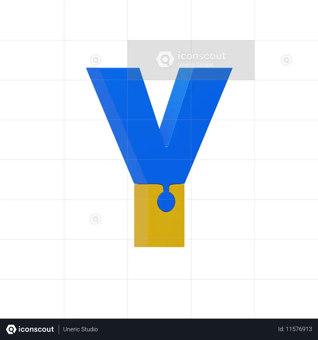 Letter Y  3D Icon