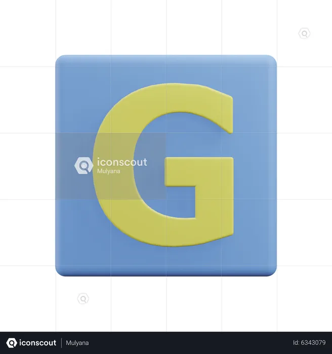 Letters G  3D Icon