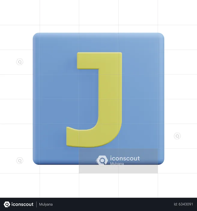 Letters J  3D Icon