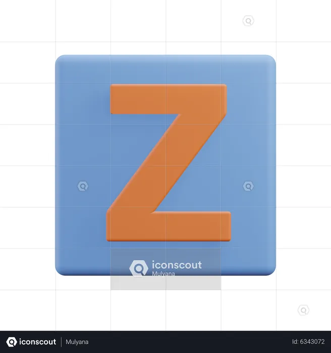 Letters Z  3D Icon