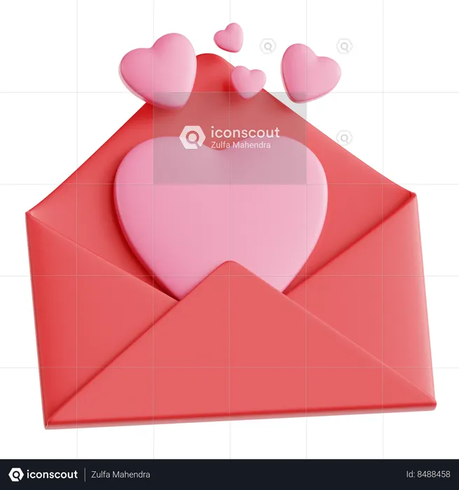 Lettre d'amour  3D Icon