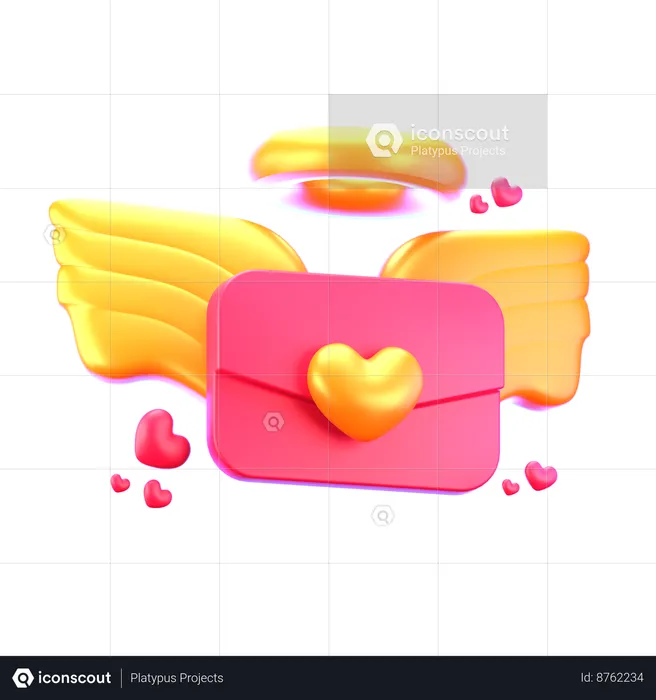 Lettre d'amour  3D Icon