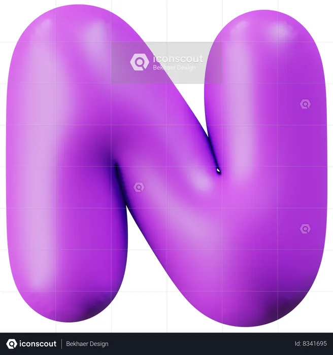 Lettre n  3D Icon