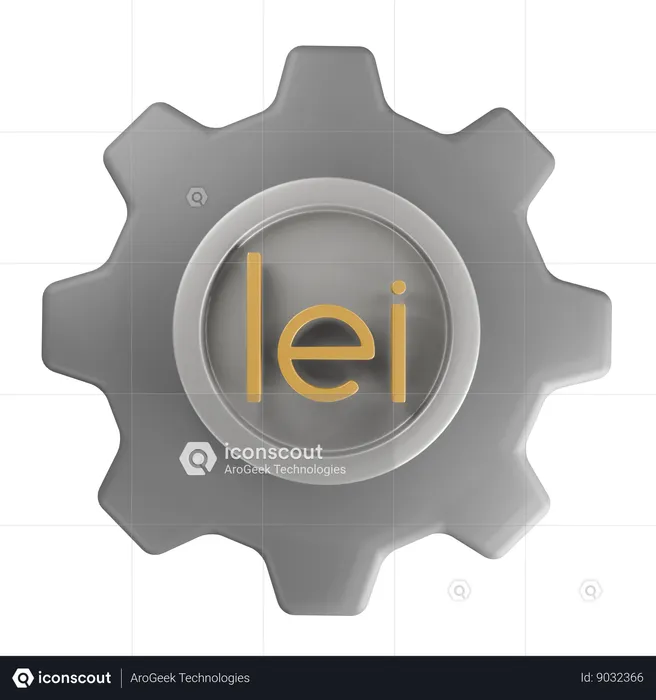 Leu roumain Money Management  3D Icon