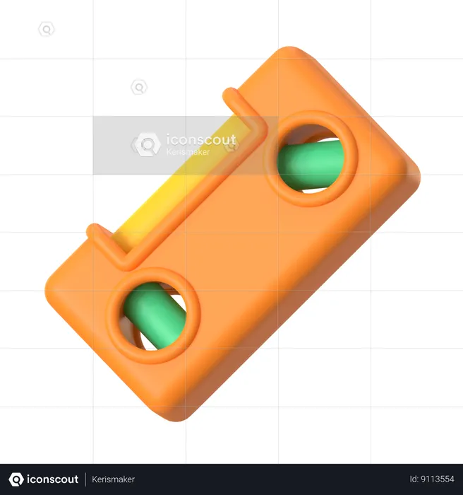 Level Measuring  3D Icon