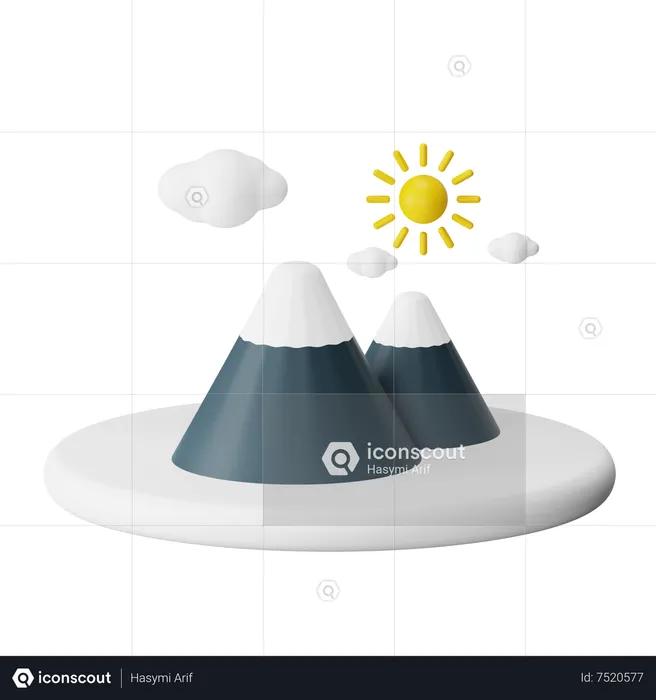 Lever du soleil  3D Icon