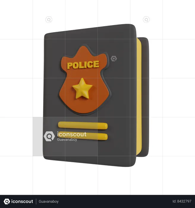 Ley policial  3D Icon