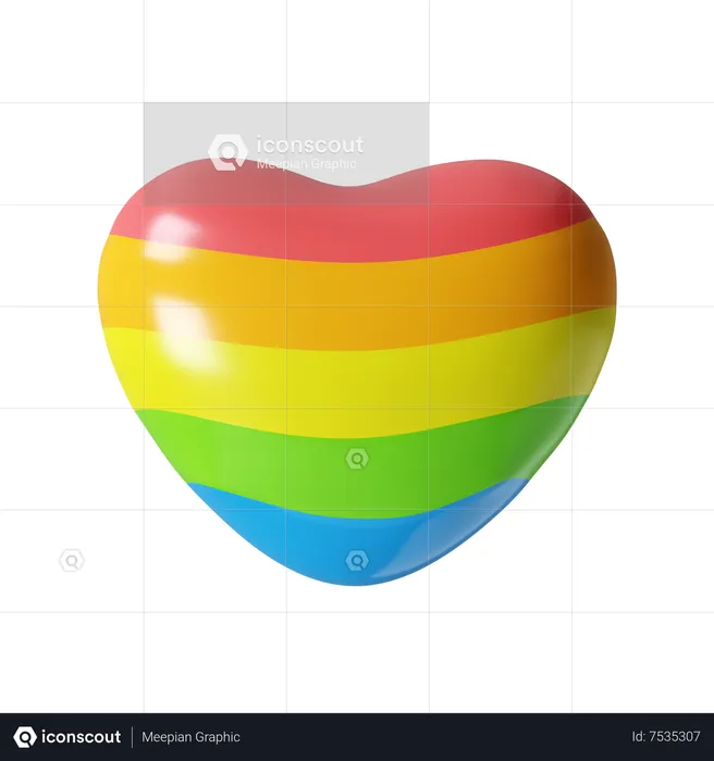 LGBT-Herz  3D Icon