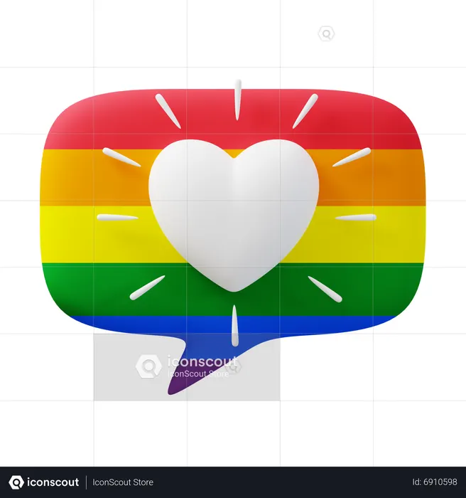 Lgbtq Chat  3D Icon