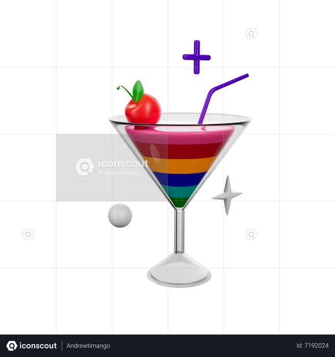 Lgbtq Drink  3D Icon