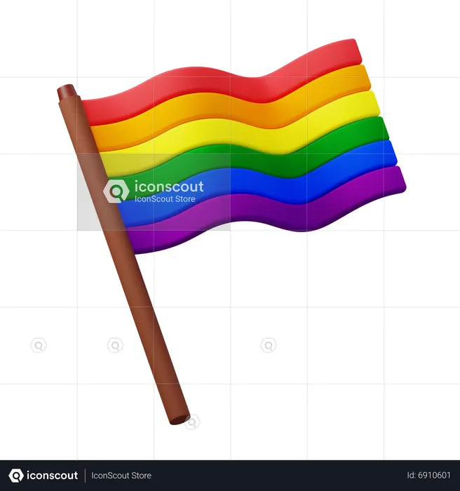 Lgbtq Flag  3D Icon