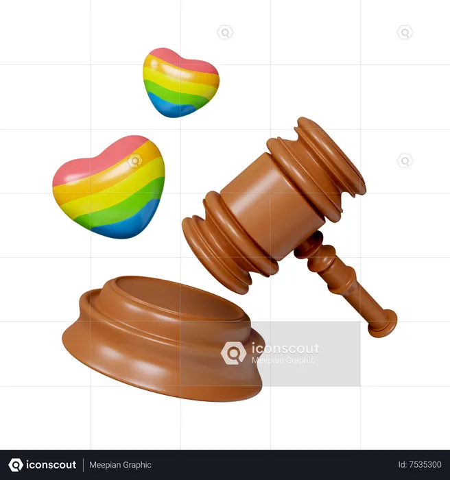 Lgbtq Marriage Equality  3D Icon