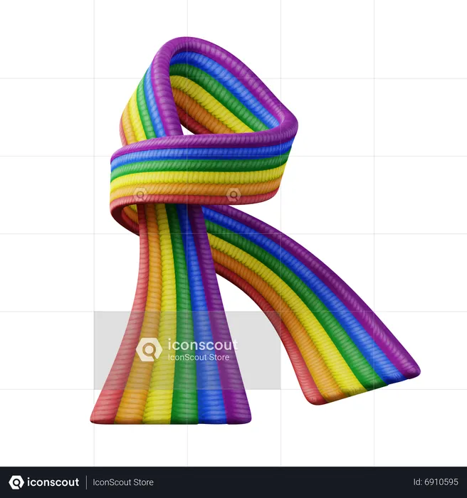 Lgbtq Scarf  3D Icon