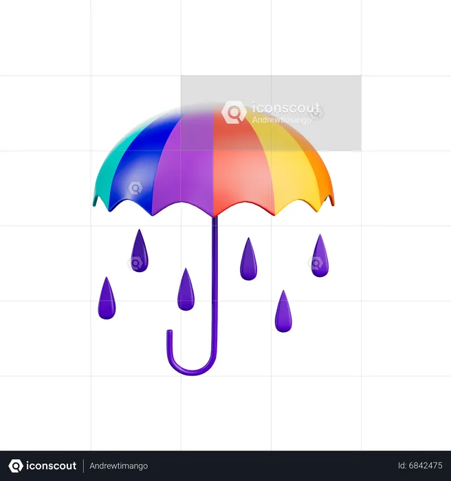 Lgbtq Umbrella  3D Icon