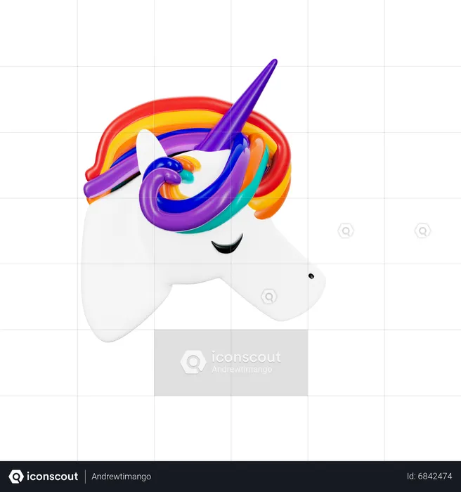 Lgbtq Unicorn  3D Icon