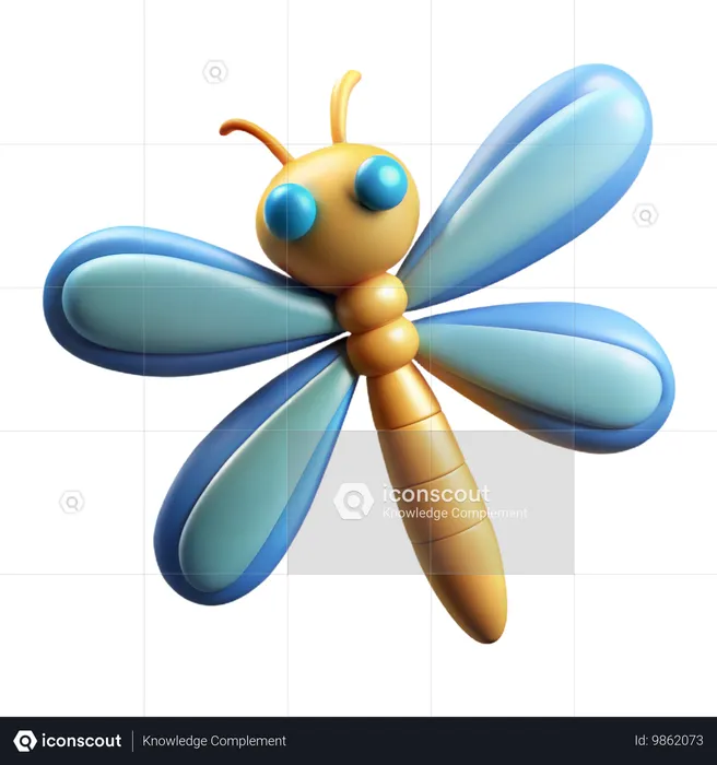 Libélula  3D Icon