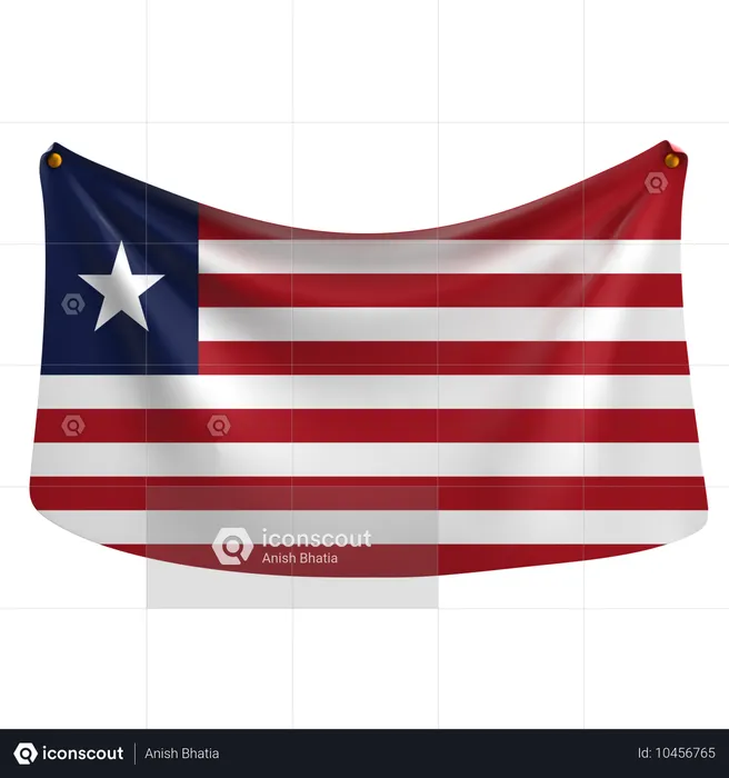 Liberia Flag 3D Icon