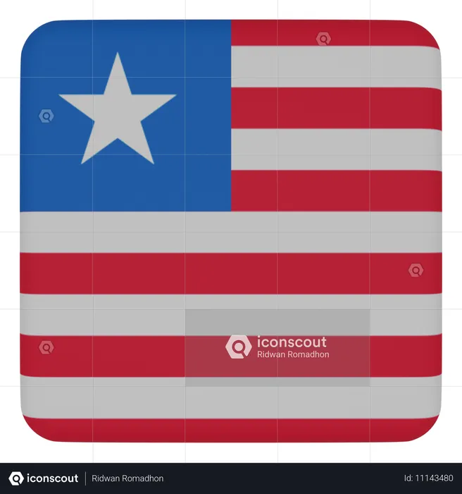 Liberia Flag 3D Icon