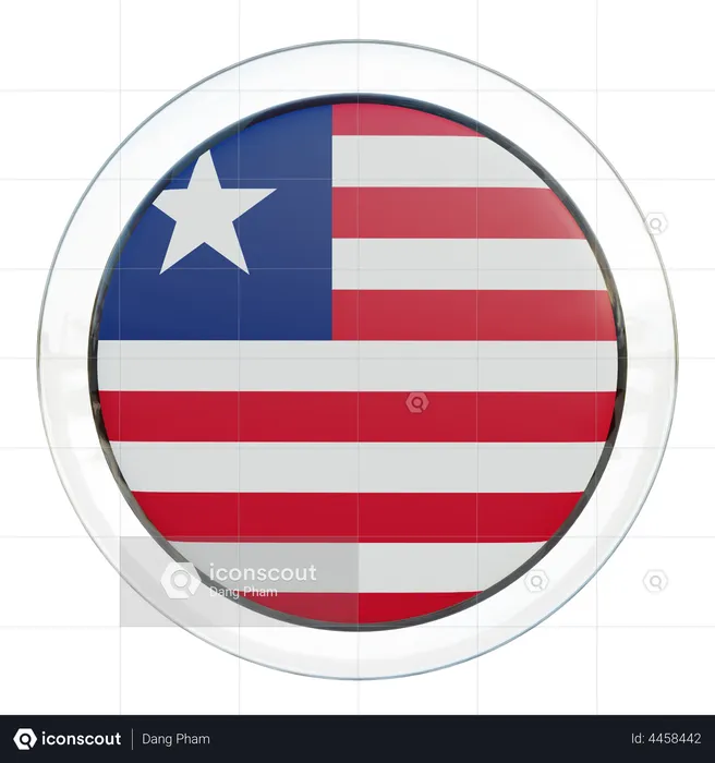Liberia Flag Flag 3D Illustration