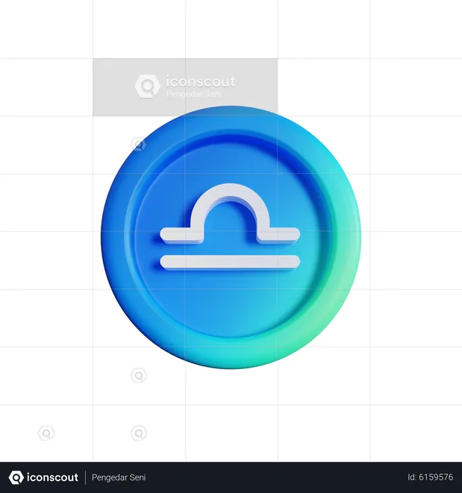 Libra  3D Icon