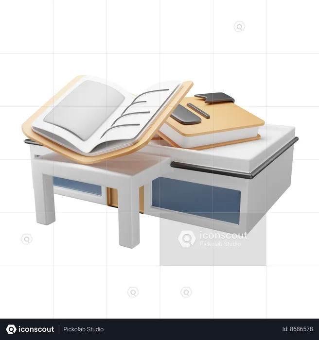 Library  3D Icon