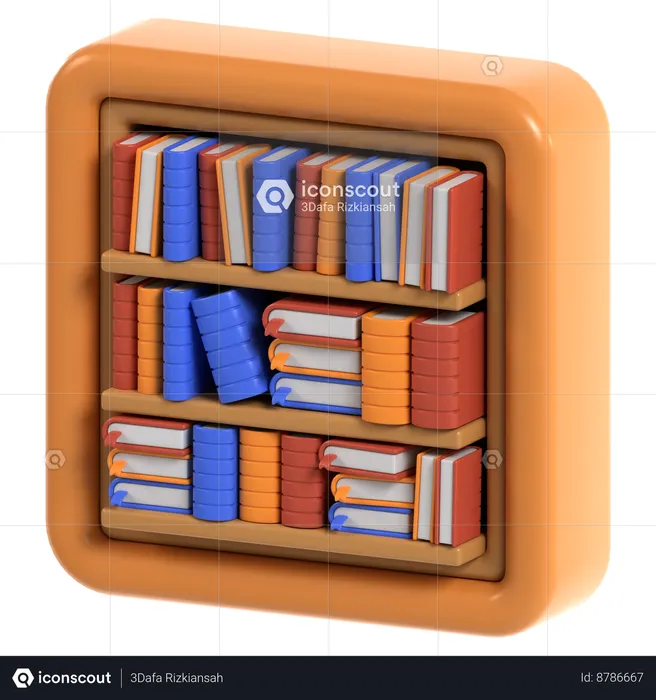 Library  3D Icon