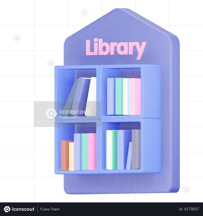 Library  3D Illustration