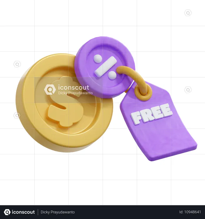 Libre de impuestos  3D Icon