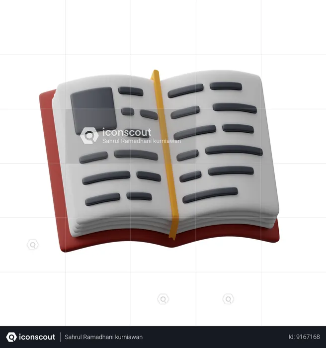 Libro  3D Icon