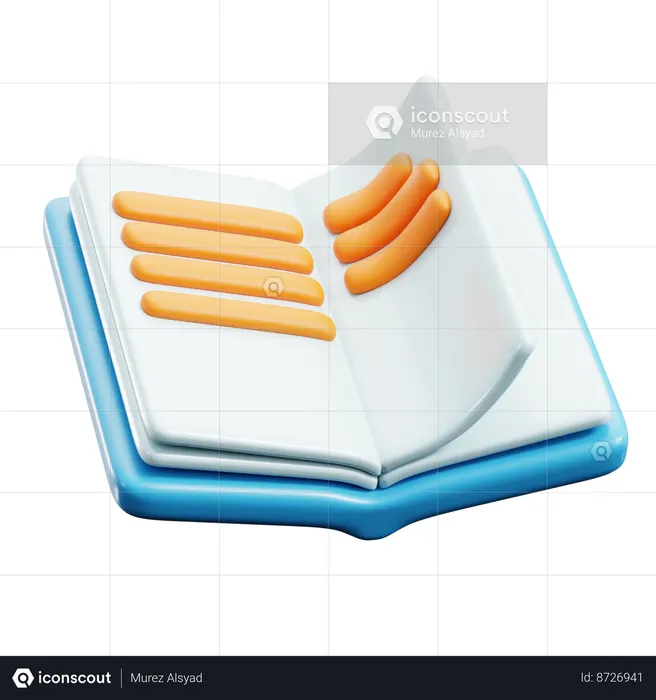 Libro abierto  3D Icon