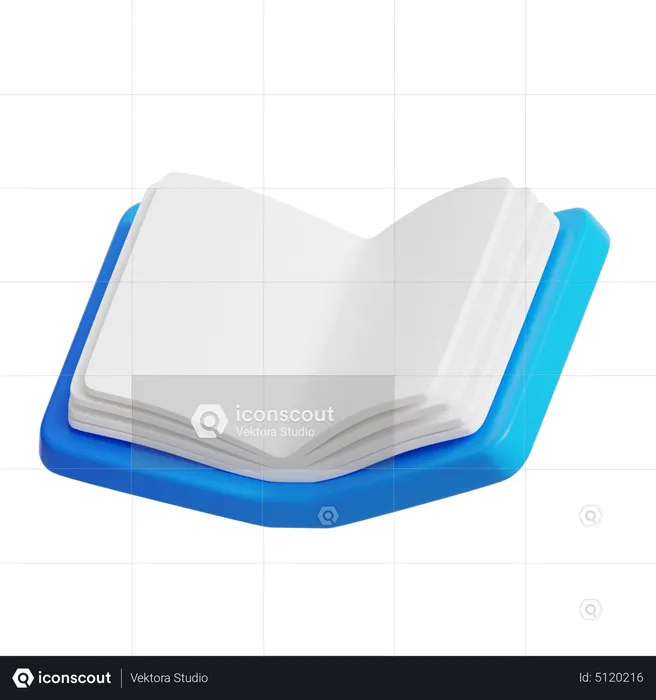 Libro abierto  3D Icon