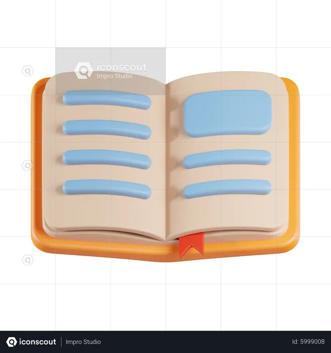 Libro abierto  3D Icon