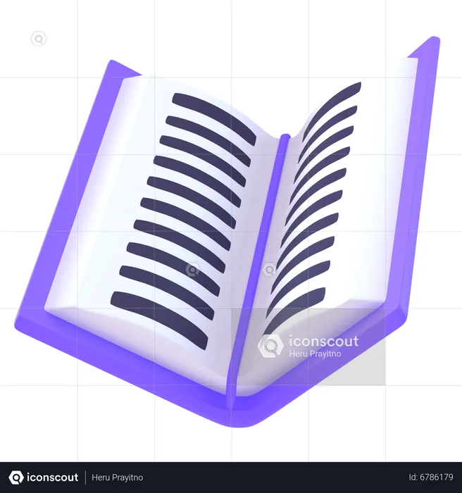 Libro abierto  3D Icon