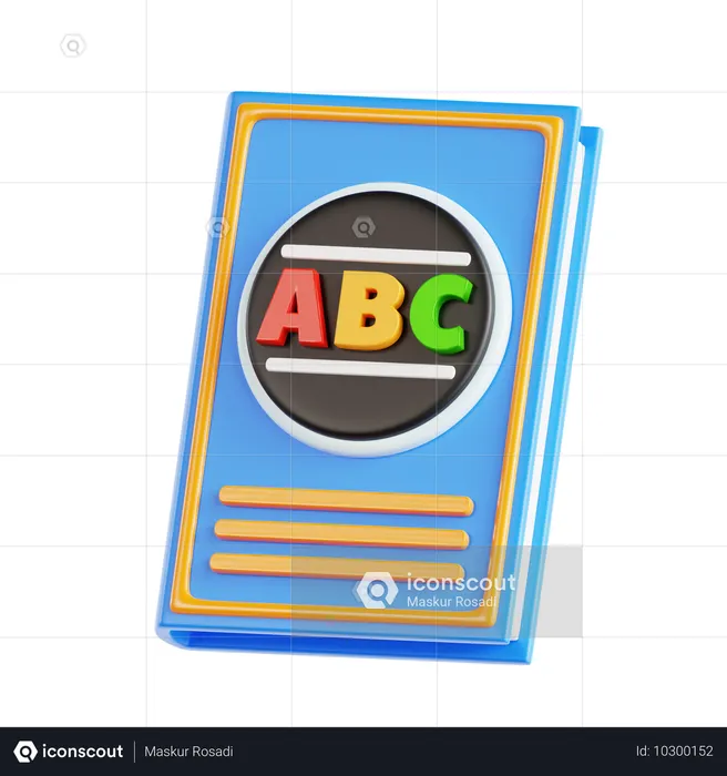 Libro del alfabeto  3D Icon