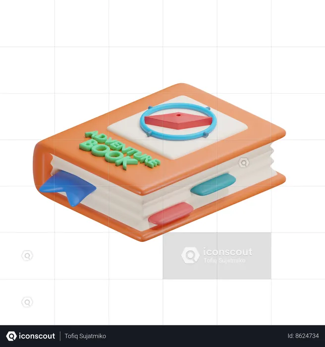 Libro de aventura  3D Icon