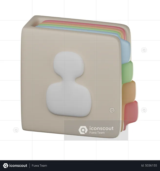 Libreta de contactos  3D Icon