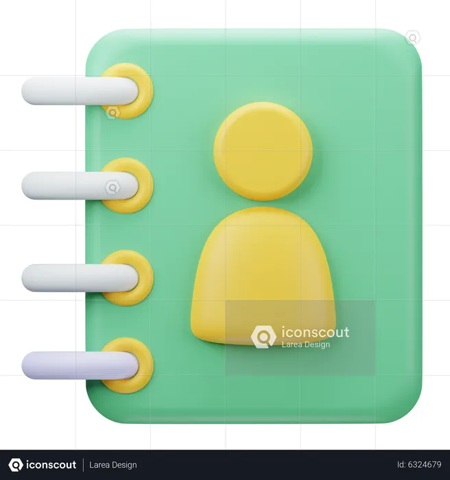 Libreta de contactos  3D Icon