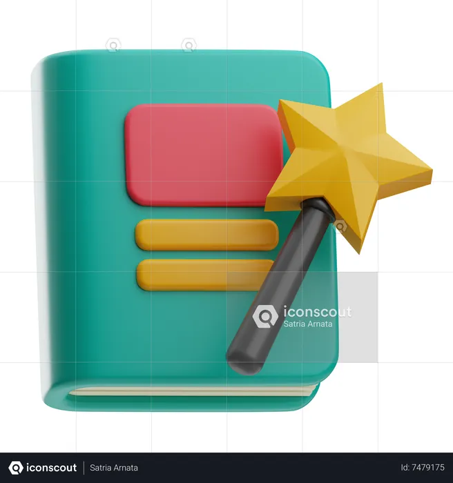 Libro de cuento de hadas  3D Icon