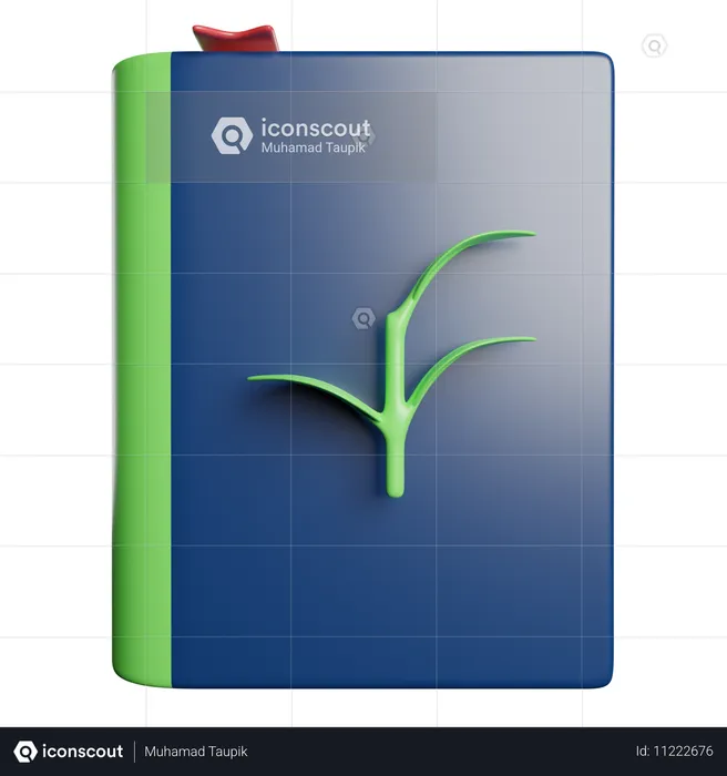 Libro de ecología  3D Icon