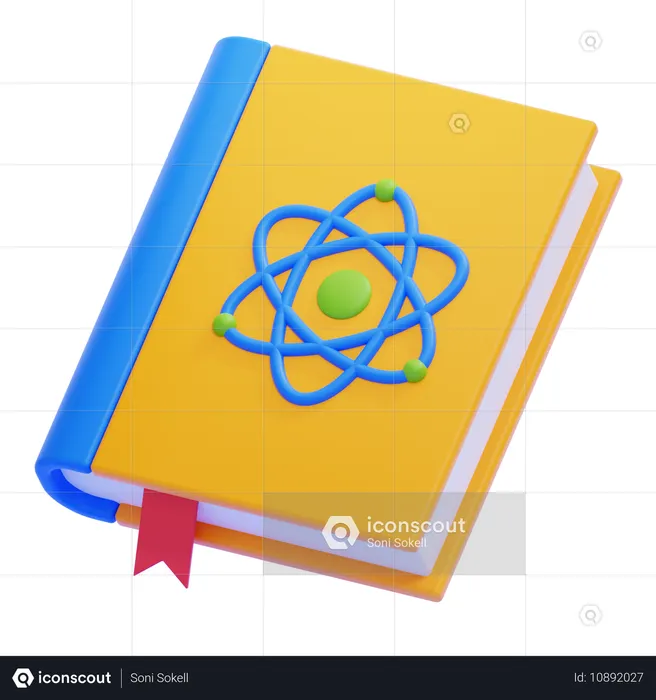 Libro de fisica  3D Icon